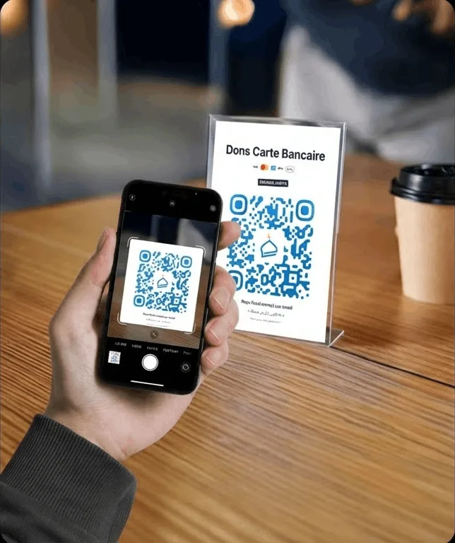 Scan QR code dans une association